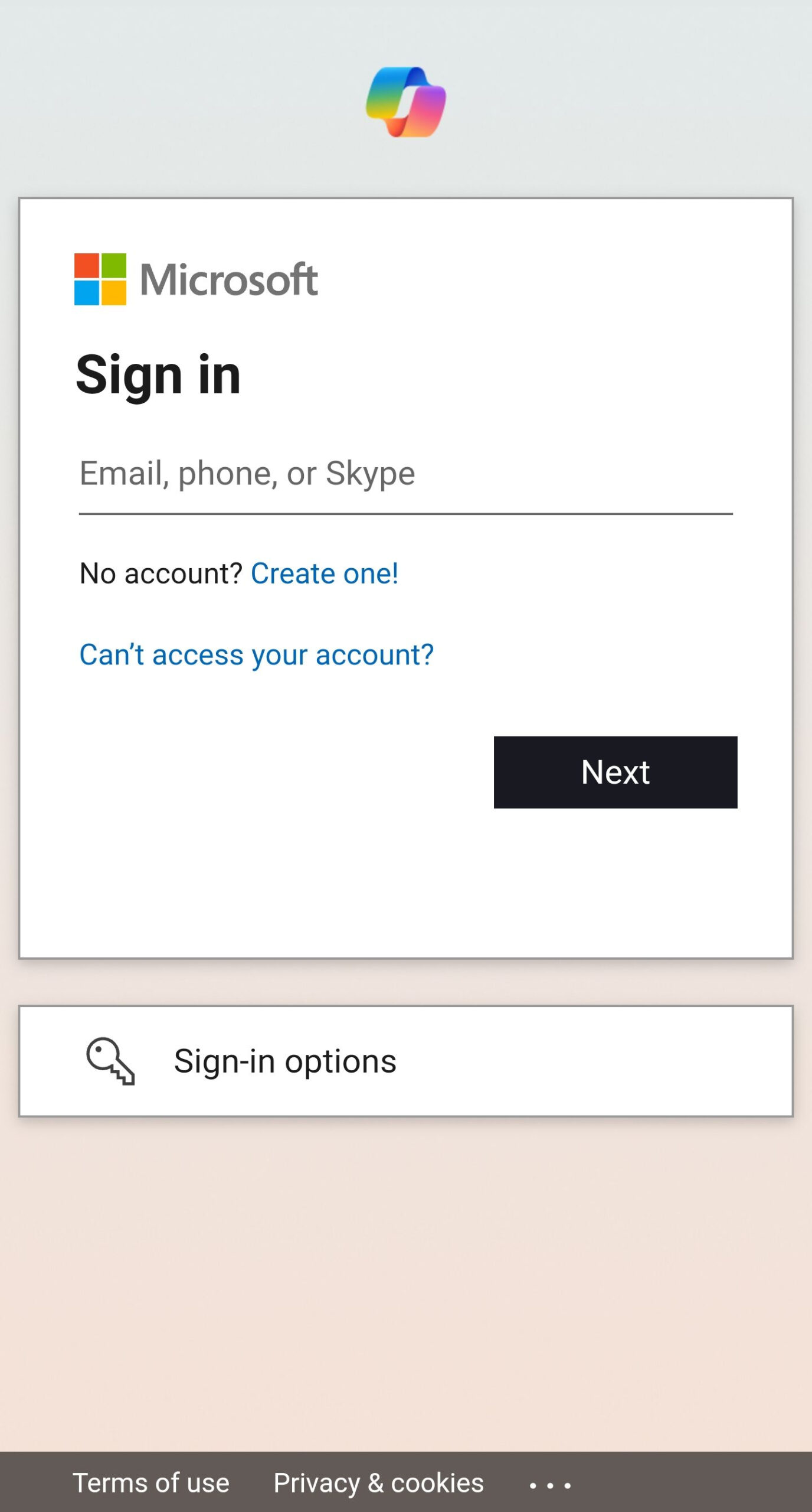 copilot sign in