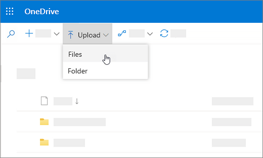 onedrive manual upload