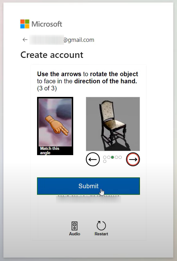 step 5 create account