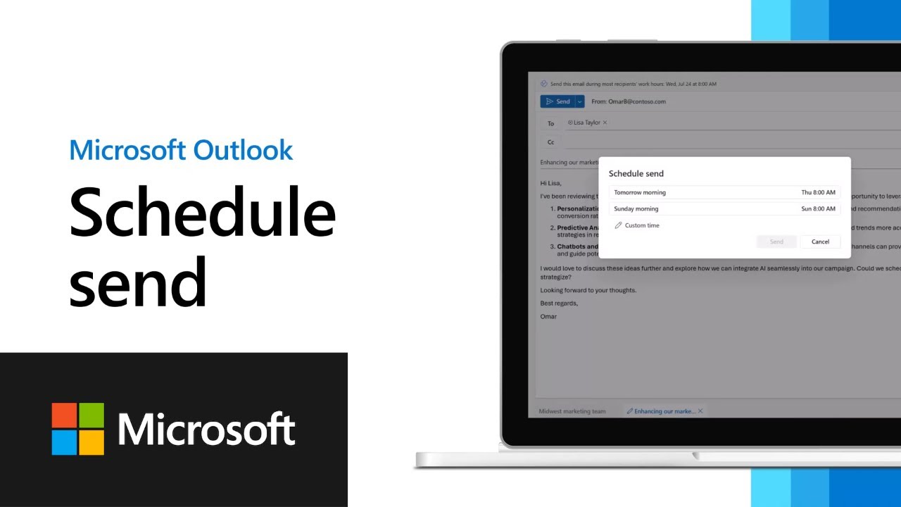 Microsoft Outlook Schedule and Snooze