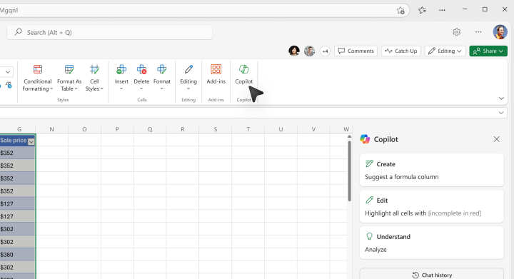 analyze in excel with copilot for everyday