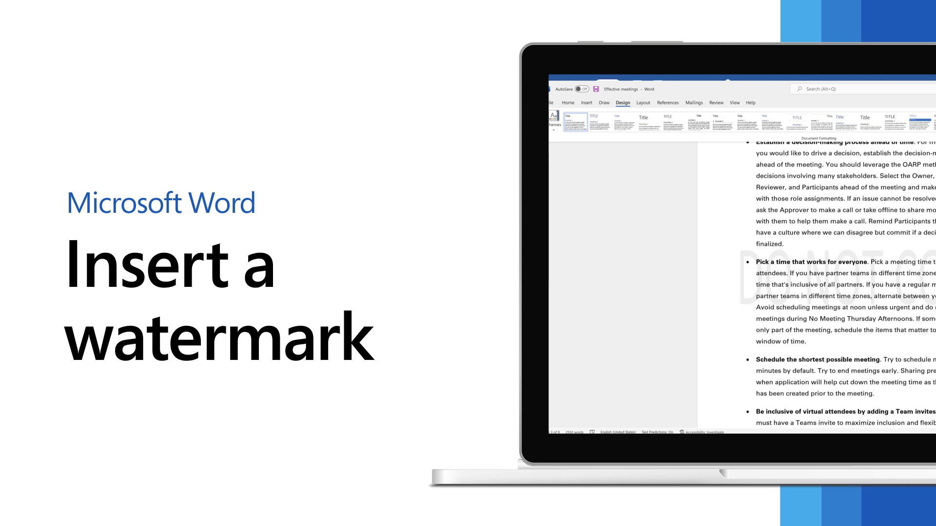 how to add watermarks in microsoft word