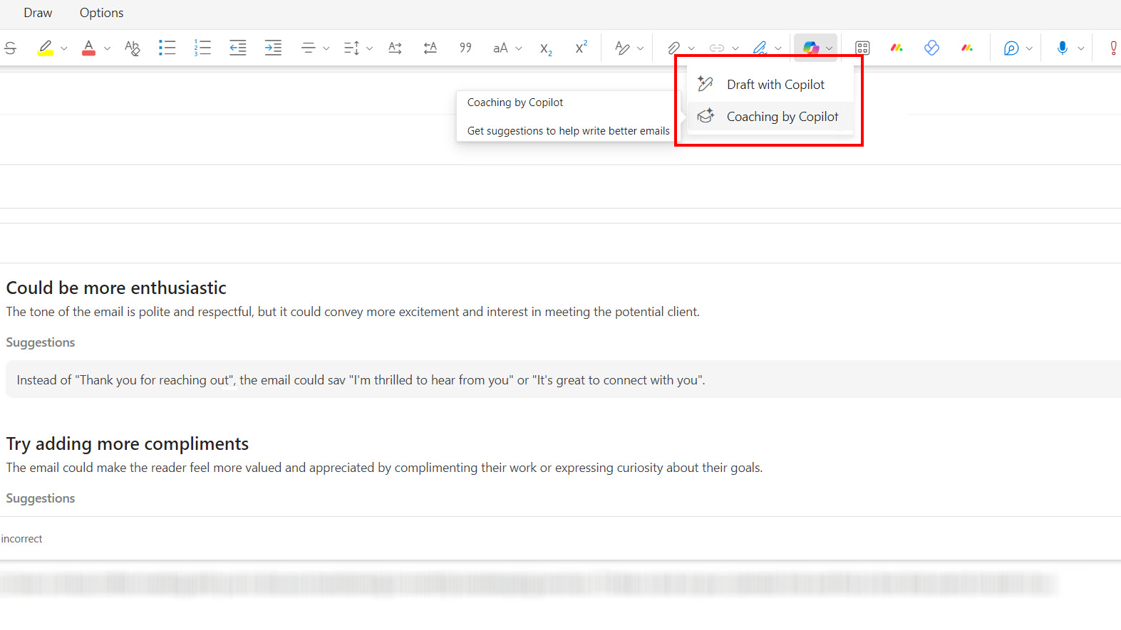 manage email how to use copilot