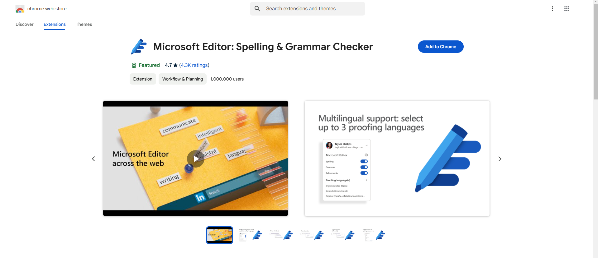 microsoft editor extension