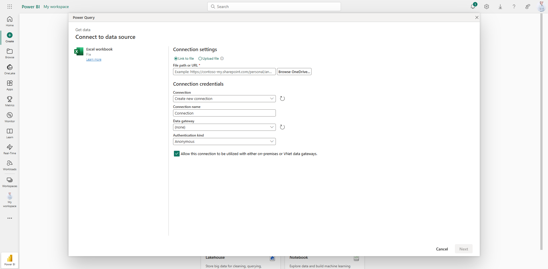 step 3 link to visualize data