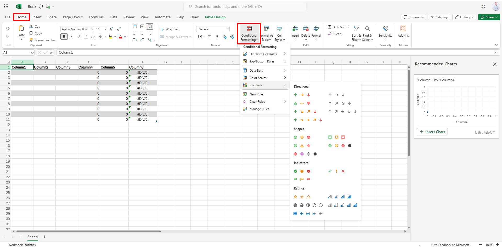 step 6 conditional formatting