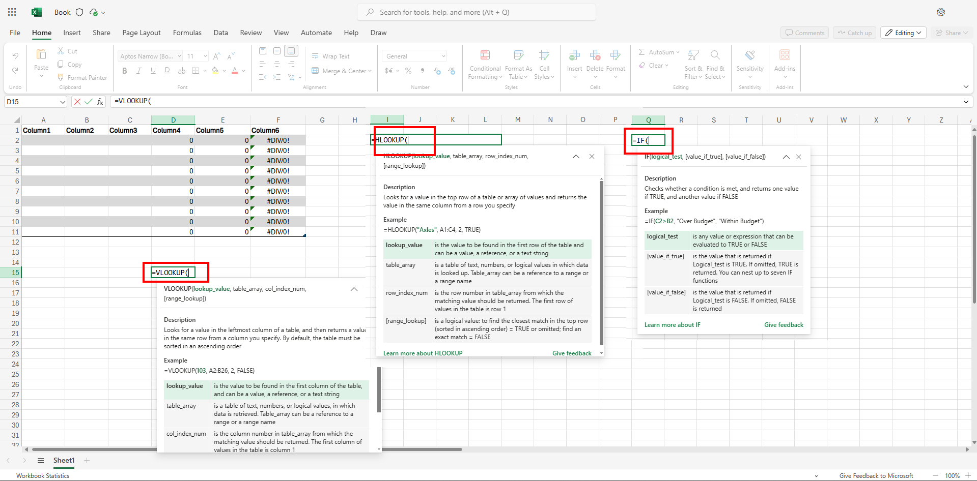 step 7 advanced function in excel