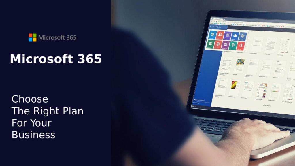 Choose the Microsoft 365 plan