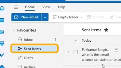 Unsend Email in Outlook Steps