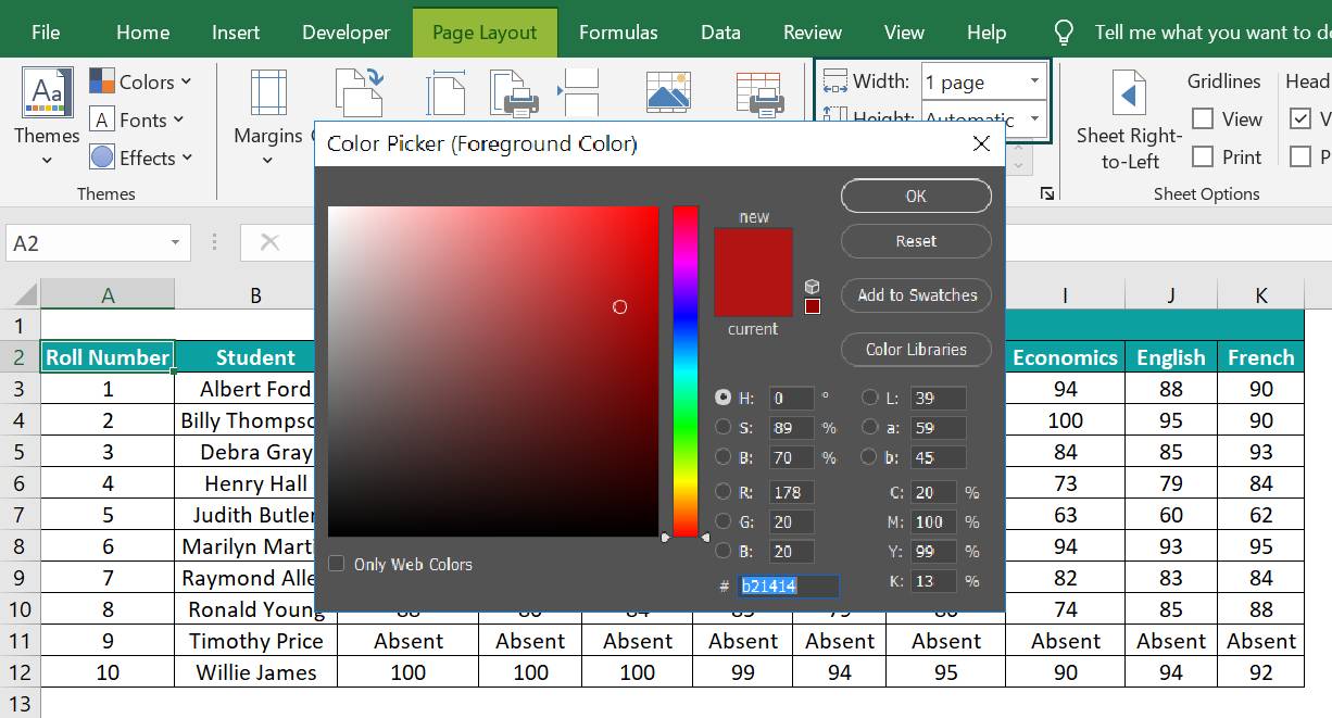 color picker