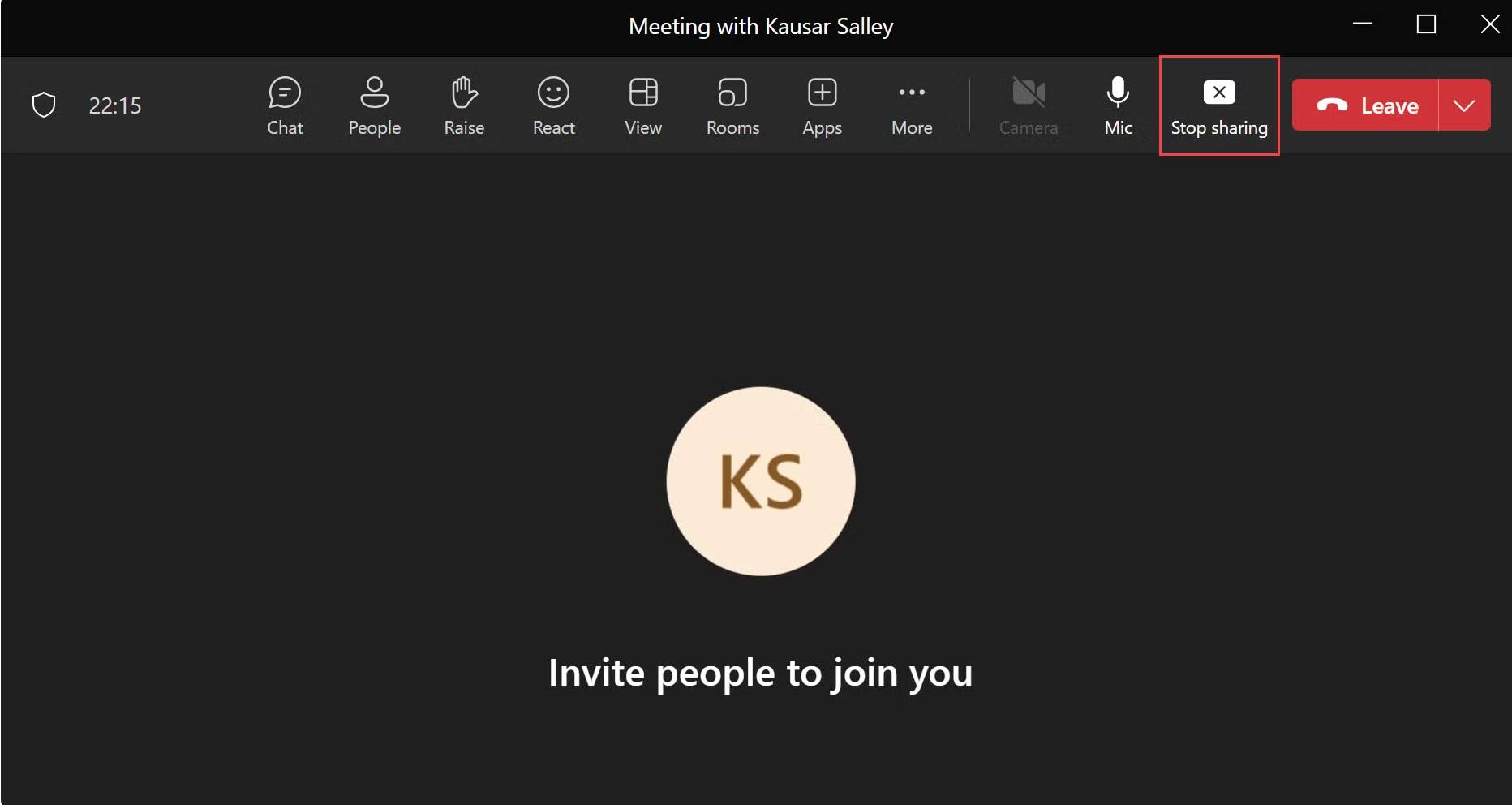 Share Your Screen During a Microsoft Teams Meeting
