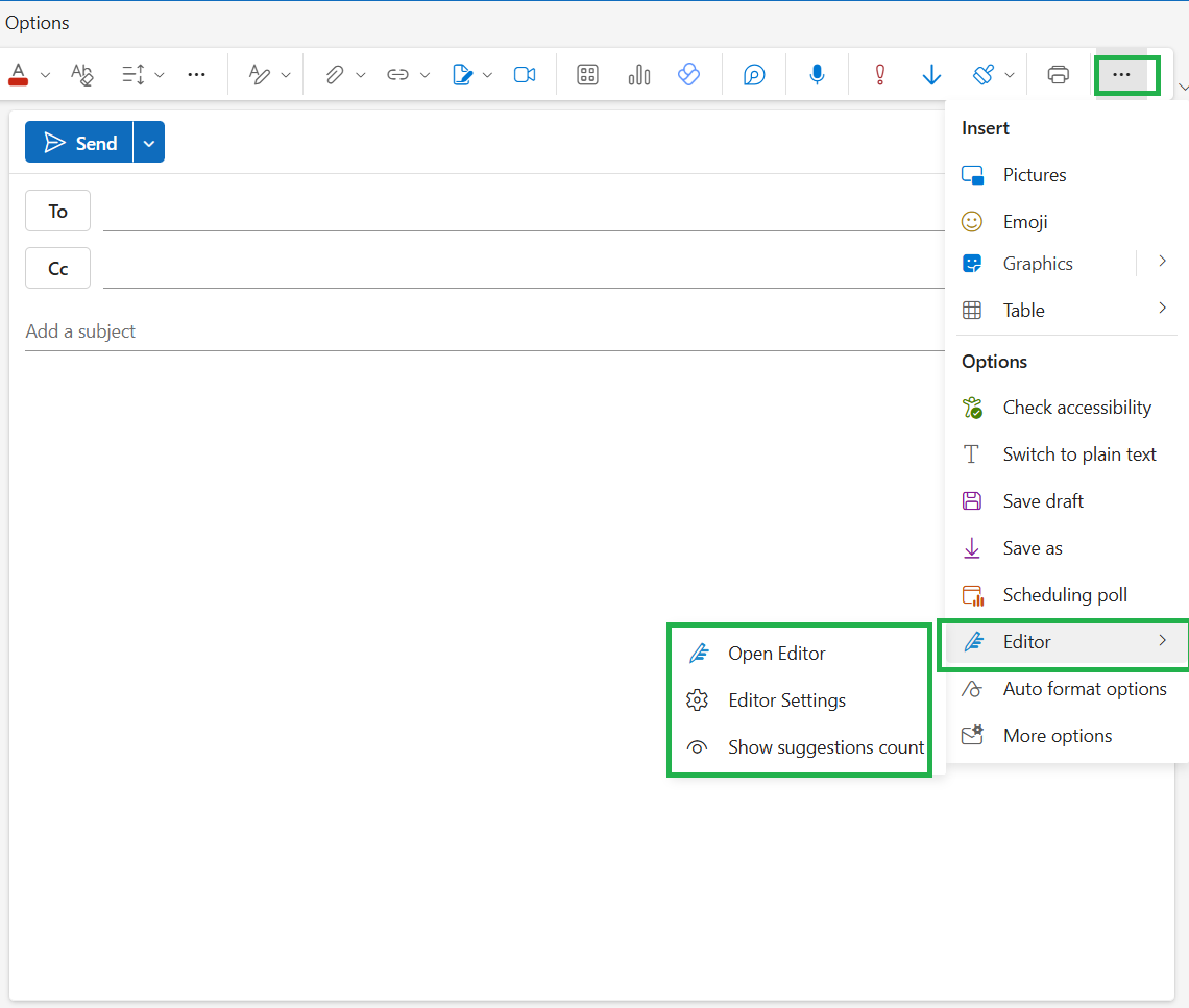 Activate Microsoft Editor