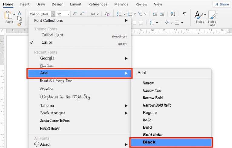 Choose an Appropriate Font