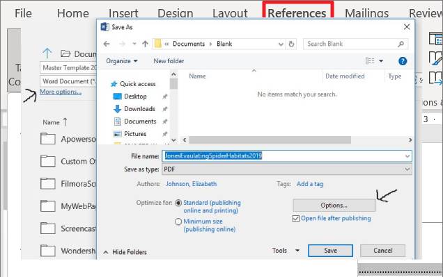 File → Save As → PDF