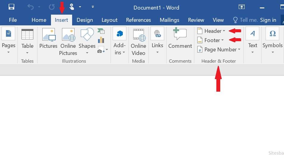 Insert Headers, Footers, and Page Numbers