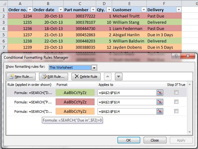 Leverage Excel’s Conditional Formatting