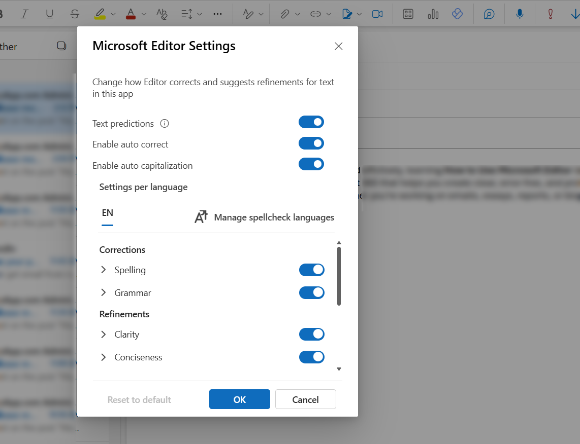 Customize Settings