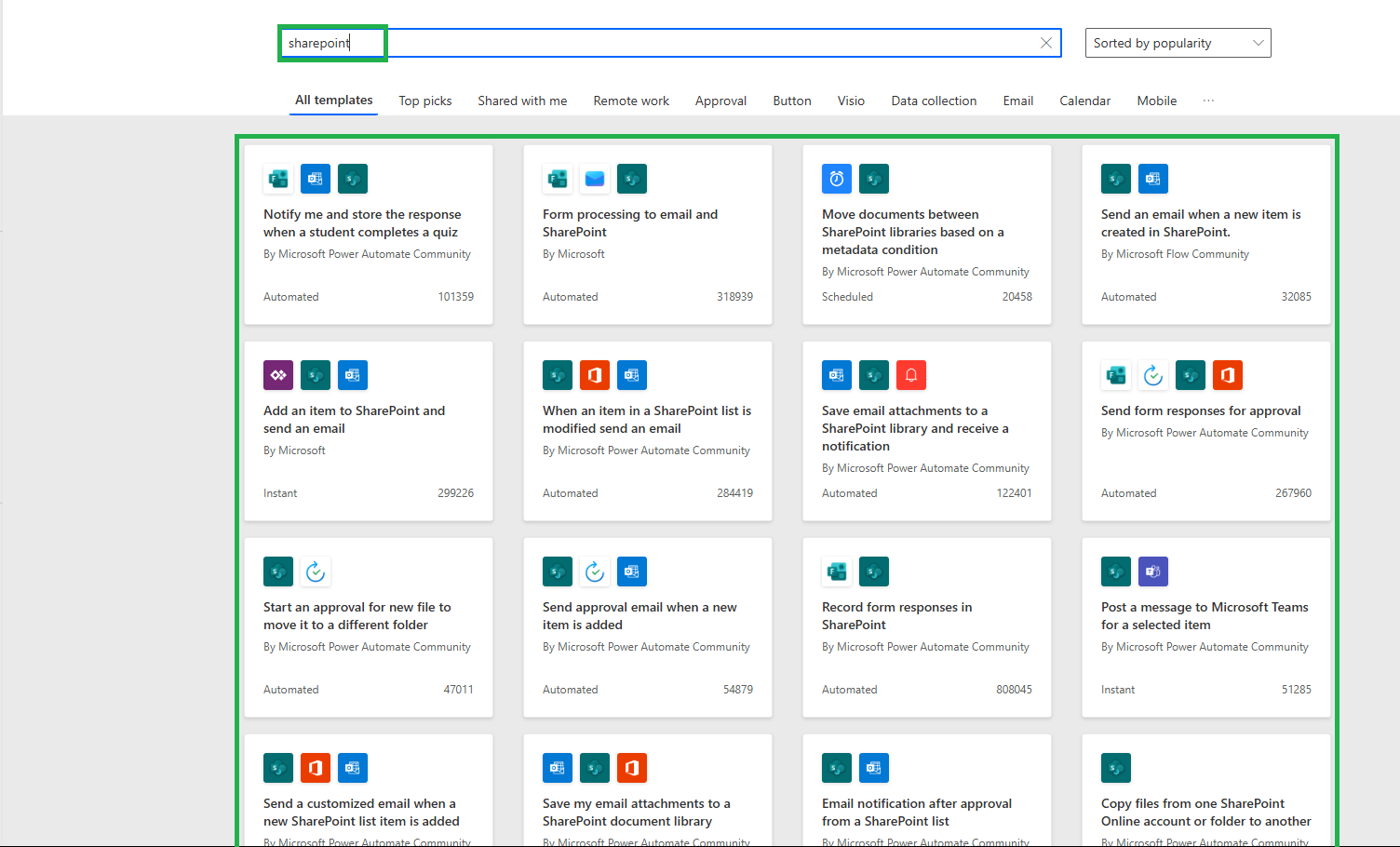 SharePoint Template