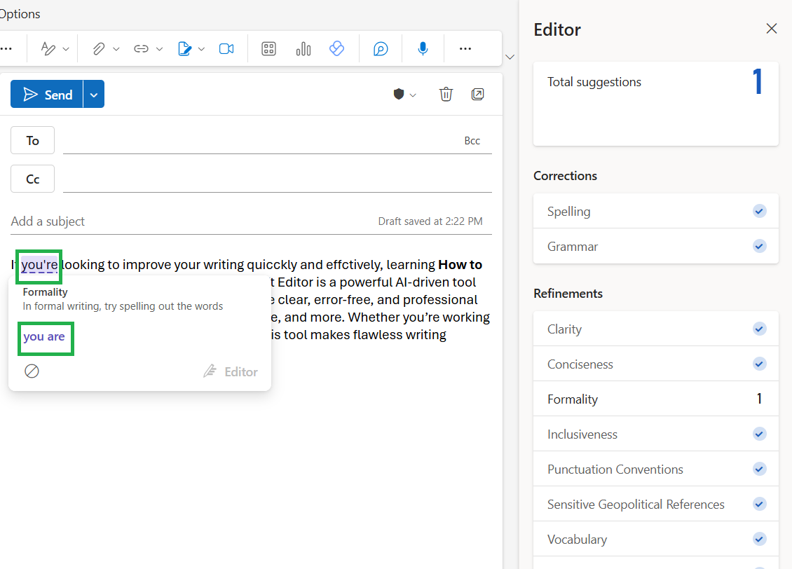 Use the Editor Pane